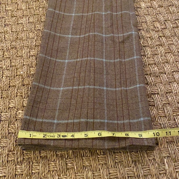 Banana Republic vintage brown/blue plaid wool blend boot cut pant sz 6 - Picture 8 of 8
